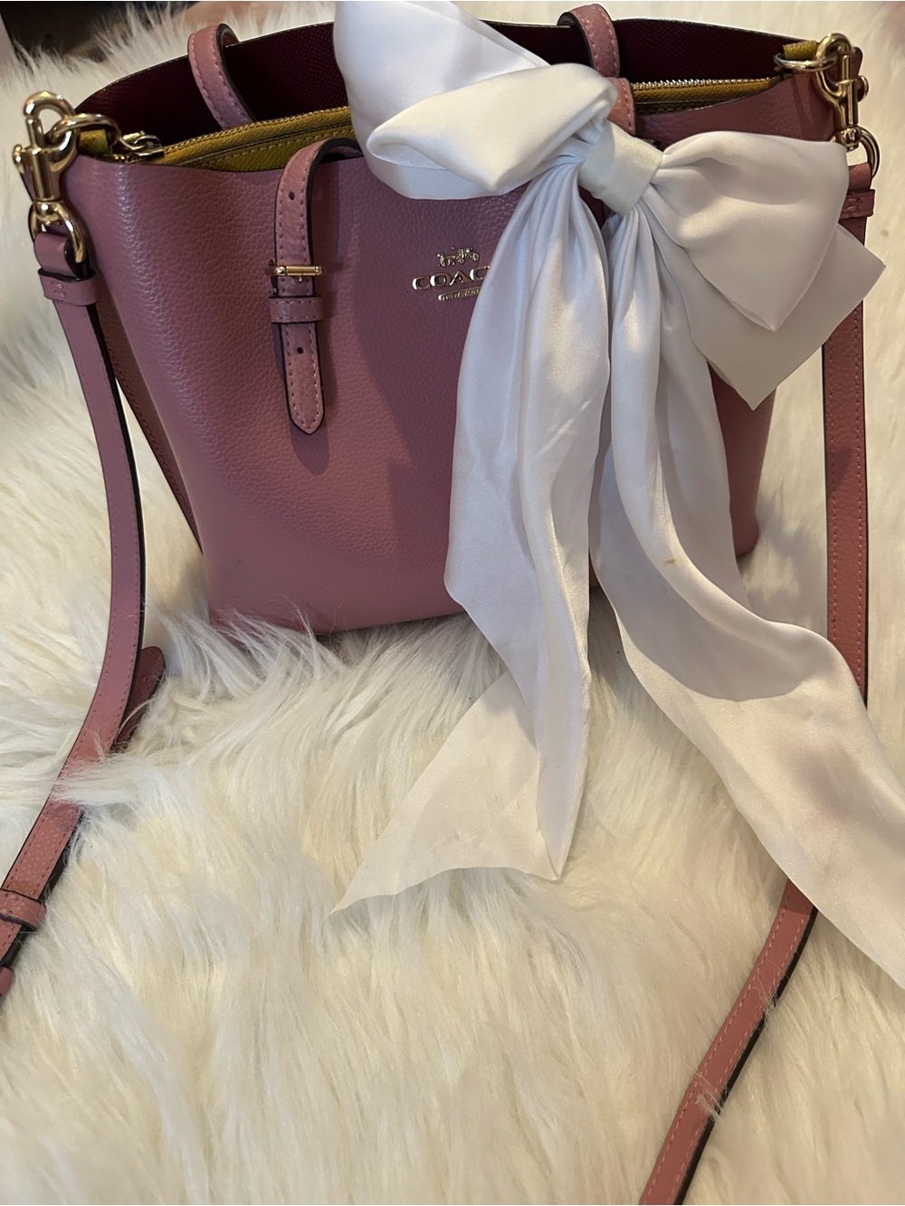 Pink Coach Tote Bag
